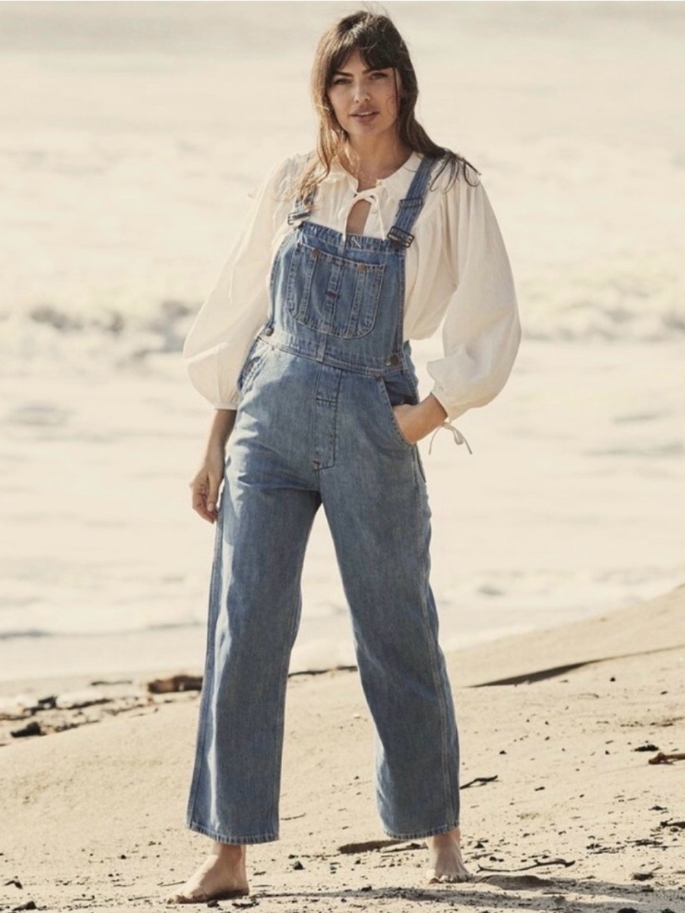 Doen Myrtle Faded Farmhouse Overalls 26